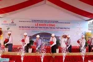 Khởi công sửa chữa Nhà thi đấu thể dục thể thao Phú Thọ 