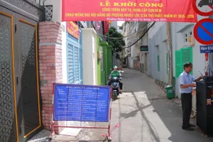 Phường Nhiêu Lộc khởi công nâng cấp nhiều tuyến hẻm xuống cấp