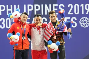 Thạch Kim Tuấn về nhì môn cử tạ SEA Games 30