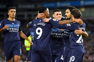 Thắng đậm chủ nhà Brighton, Man. City áp sát ngôi đầu bảng của Chelsea