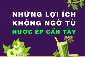 Những lợi ích không ngờ từ nước ép cần tây