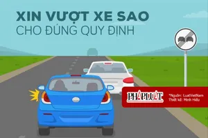Xin vượt xe sao cho đúng quy định tránh bị xử phạt