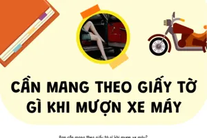 Cần mang theo giấy tờ gì khi mượn xe máy