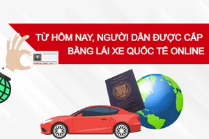 Từ hôm nay, người dân được cấp bằng lái xe quốc tế online