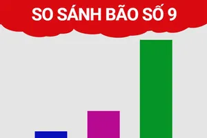 So sánh bão số 9 với 2 cơn bão mạnh nhất trong 15 năm qua