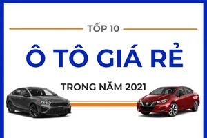 Tốp 10 ô tô giá rẻ trong năm 2021