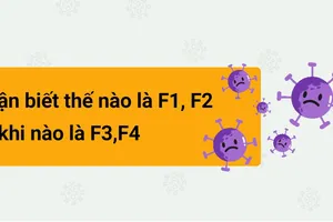 Nhận biết thế nào là F1, F2, khi nào là F3, F4