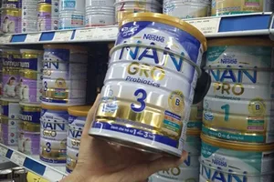 Giá sữa giảm 0,1%-34% 