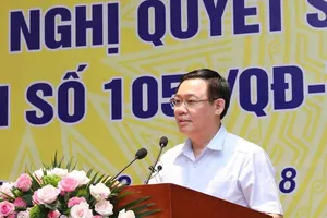 Phó Thủ tướng Vương Đình Huệ phát biểu tại hội nghị