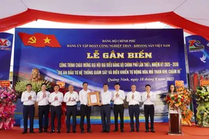 TKV gắn biển công trình chào mừng Đại hội đại biểu Đảng bộ Chính phủ lần thứ I, nhiệm kỳ 2025 - 2030