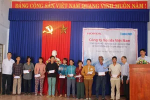 Honda Việt Nam chia sẻ khó khăn các tỉnh Nam Trung bộ