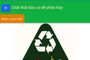 Phân loại rác thải ngay trên điện thoại thông minh