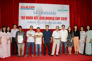 Báo SGGP trao thưởng cho độc giả dự đoán World Cup 2018