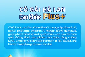 Ra mắt sản phẩm 'Cô Gái Hà Lan cao khỏe Plus+' mới