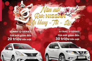 Nissan X-Trail V-series và Sunny Q-series giảm giá dịp Tết