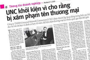 UNC khởi kiện vì cho rằng bị xâm phạm tên thương mại