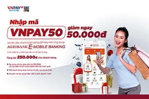 Agribank giảm ngay 50.000 đồng khi thanh toán bằng QR Pay