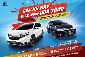 Honda khuyến mãi 'Đón xe hay, thêm ngay quà tặng'