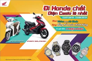 Honda khuyến mãi lớn: “Đi Honda chất. Diện Casio là nhất”