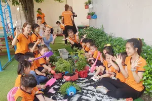 Nhộn nhịp hội thi “Trường học xanh” ở TP.HCM