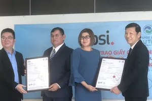 VWS đón nhận hai chứng chỉ ISO 9001-2015 và ISO 14001-2015