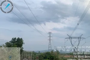 Sắp đóng điện đường dây 500kV mạch 3 Dốc Sỏi – Pleiku 2