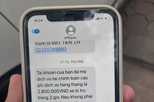 Cảnh giác thủ đoạn mạo danh ngân hàng gửi tin nhắn lừa đảo