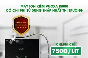 Máy lọc nước ion kiềm Vuoxa i5000 có chi phí sử dụng thấp