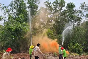 Tập huấn PCCC tại Khu Công nghệ Môi trường xanh (Long An) khi mùa khô đến