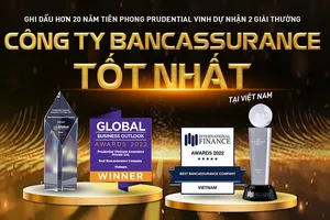 Prudential Việt Nam nhận 2 giải thưởng cho kênh phân phối qua hợp tác ngân hàng