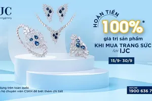 IJC hoàn tiền 100% khi mua trang sức, đá quý