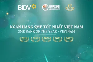 BIDV nhận cú đúp giải thưởng “Ngân hàng SME tốt nhất Việt Nam” lần thứ 5 liên tiếp
