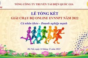 EVNNPT tổng kết và trao giải chạy bộ online 2022