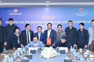 LienVietPostBank tài trợ 50 tỷ đồng cho 2 đội bóng chuyền nam-nữ Ninh Bình