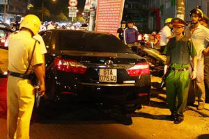 Tài xế hành hung một phụ nữ trên phố