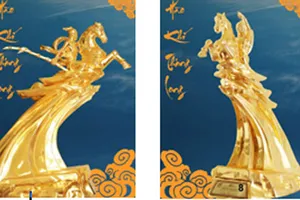 Trưng bày 60 bức tượng vàng Thánh Gióng kỷ niệm ngày lễ lớn