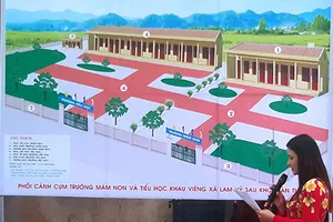 Dân bỏ sức, góp tiền cùng xã xây trường