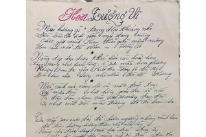 Tiết lộ thơ tình, tranh vẽ tặng vợ của Trọng Tấn