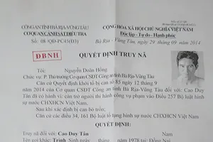 Truy nã 'đại ca' cầm đầu vụ chém bị thương bảo vệ dân phố