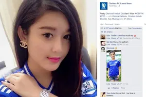 Á hậu Huyền My xuất hiện trên fanpage của Chelsea