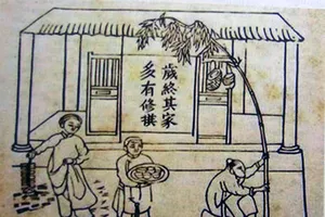 Tục trồng và hạ cây nêu ngày Tết