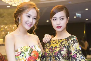 Hoàng Thùy Linh, Minh Hằng rạng rỡ với váy họa tiết