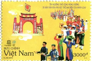 Bộ tem Tín ngưỡng thờ cúng Hùng Vương