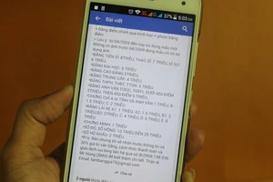 Lừa đảo bán bằng giả