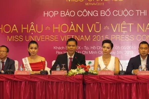 Dàn hoa hậu, á hậu khoe sắc tại Lễ công bố cuộc thi Hoa hậu Hoàn vũ 2015 