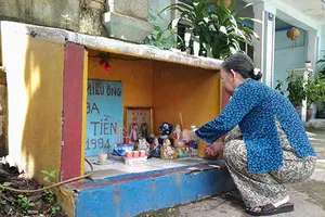 Dân lập miếu thờ người chiến sĩ công an