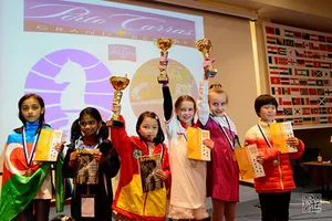 Cẩm Hiền lên ngôi vô địch trẻ cờ vua thế giới