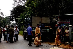 Va vào xe tải, ba người thương vong