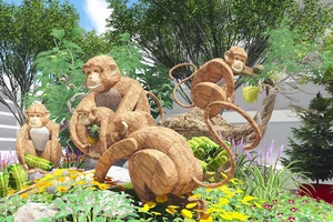 Lộ diện hình ảnh đường hoa Nguyễn Huệ tết Bính Thân 2016