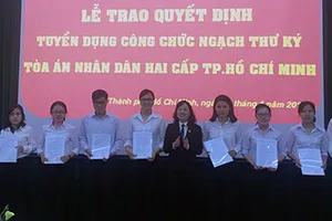 TP.HCM: Tuyển dụng 42 thư ký tòa mới